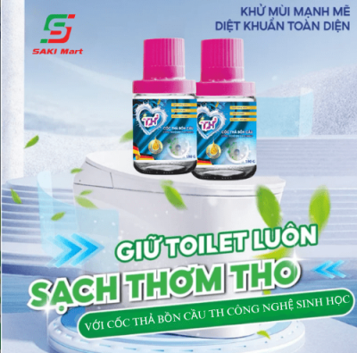 Cốc thả bồn cầu TH 180g – Hương Lavender Tím